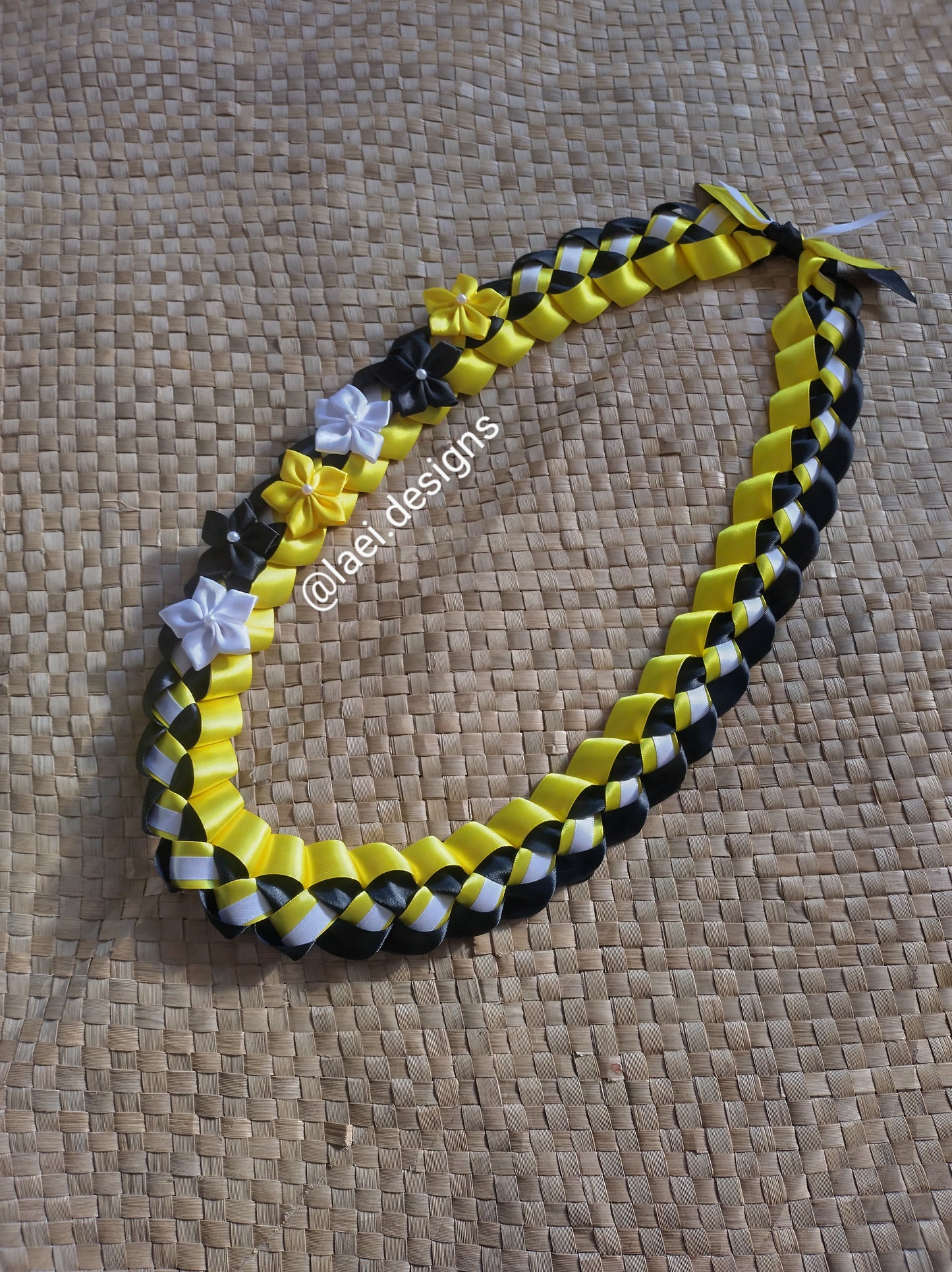 Decorated Single Braid Lei NO Badge - Adult Size