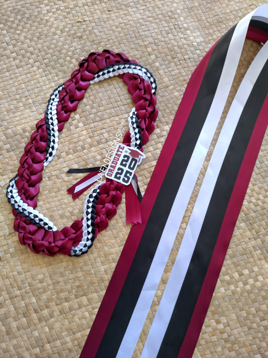 Basic Twist Braid Lei & Sash Set