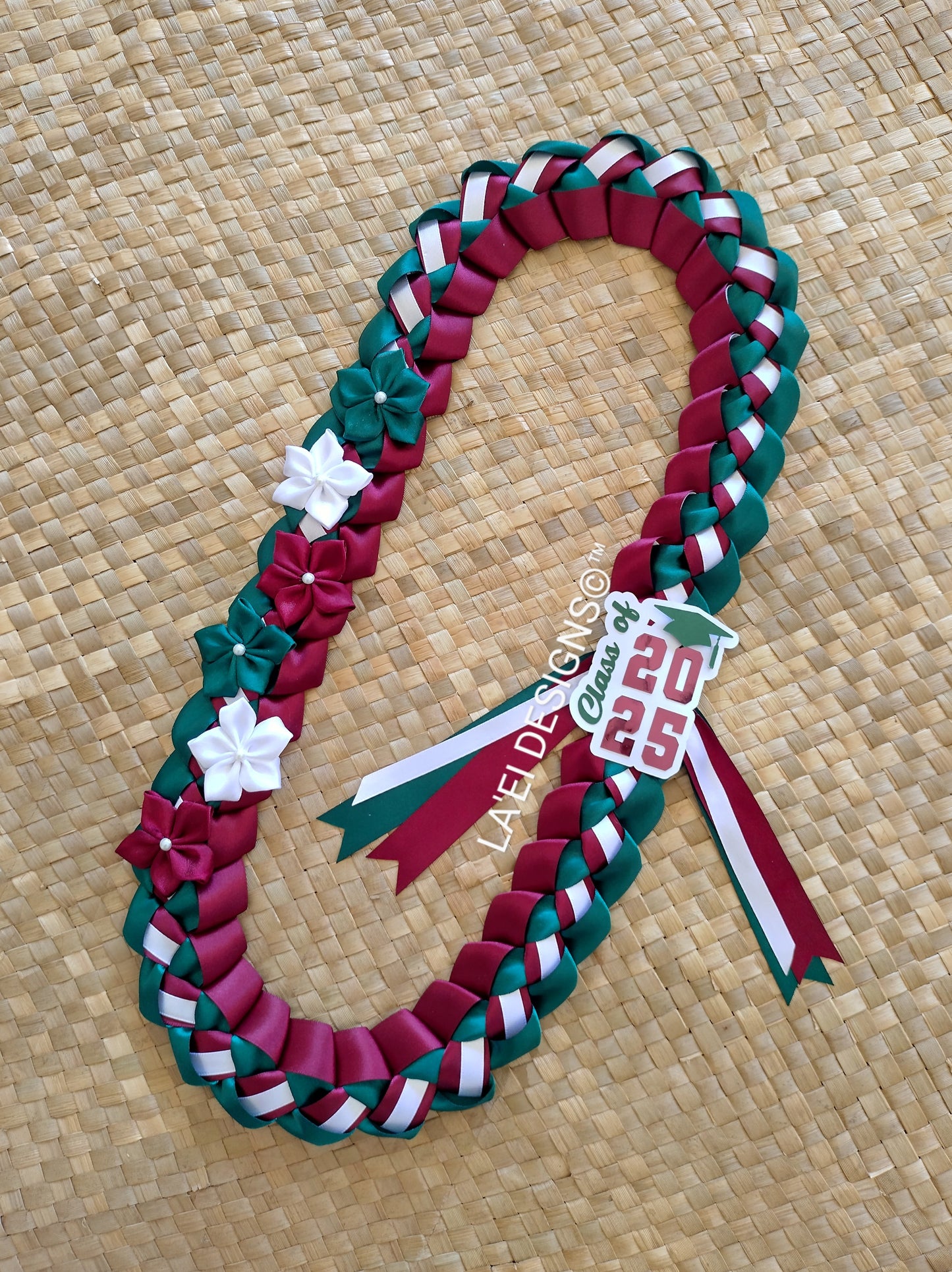 Decorated Single Braid Lei W/ Class Of Badge