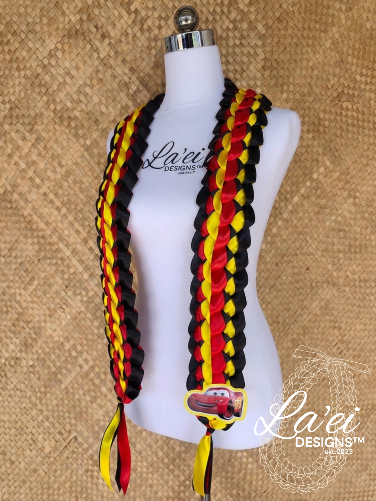 Open double lei - Lightning Mcqueen inspired