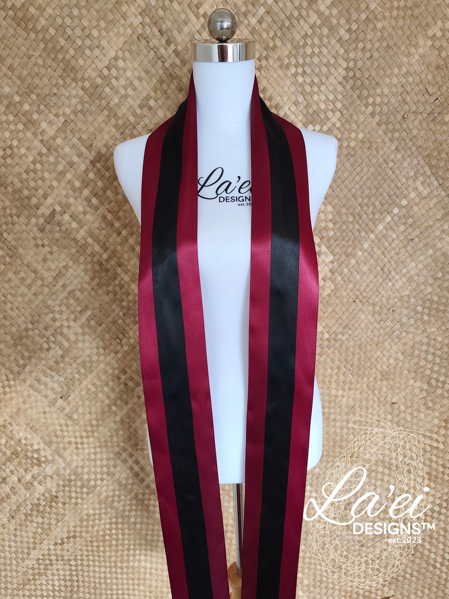 Decorated Single Braid Lei & Sash Set