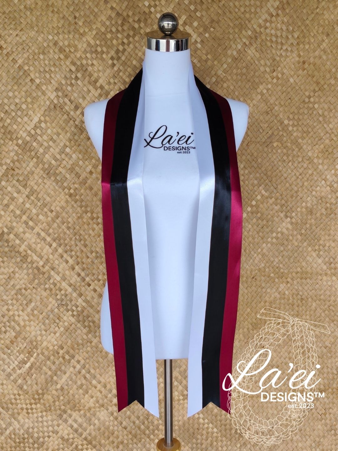 Decorated Single Braid Lei & Sash Set
