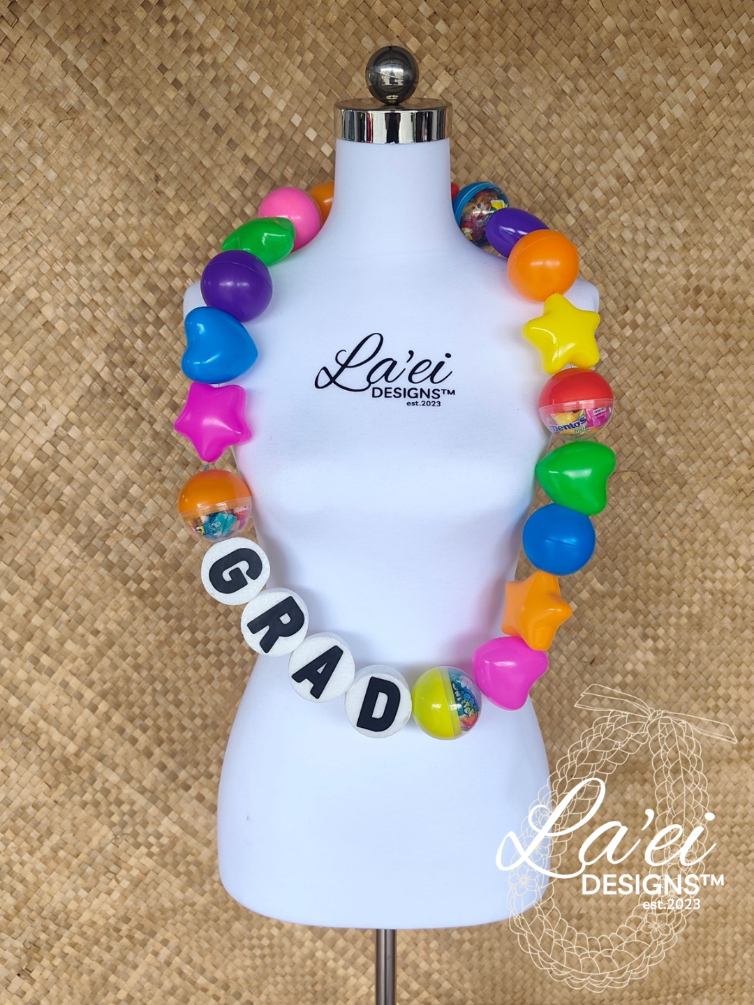 ADULT SIZE Jumbo Friendship Lolly Lei - RAINBOW