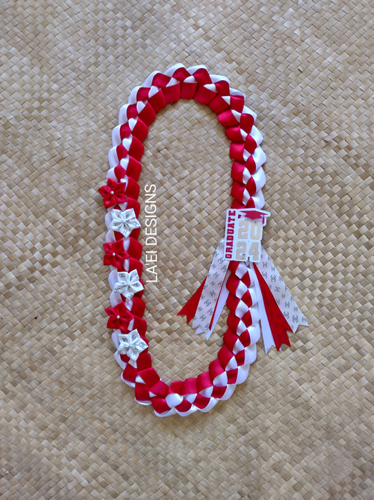 INSPIRED Decorated Single Braid Lei W/ Graduate Badge