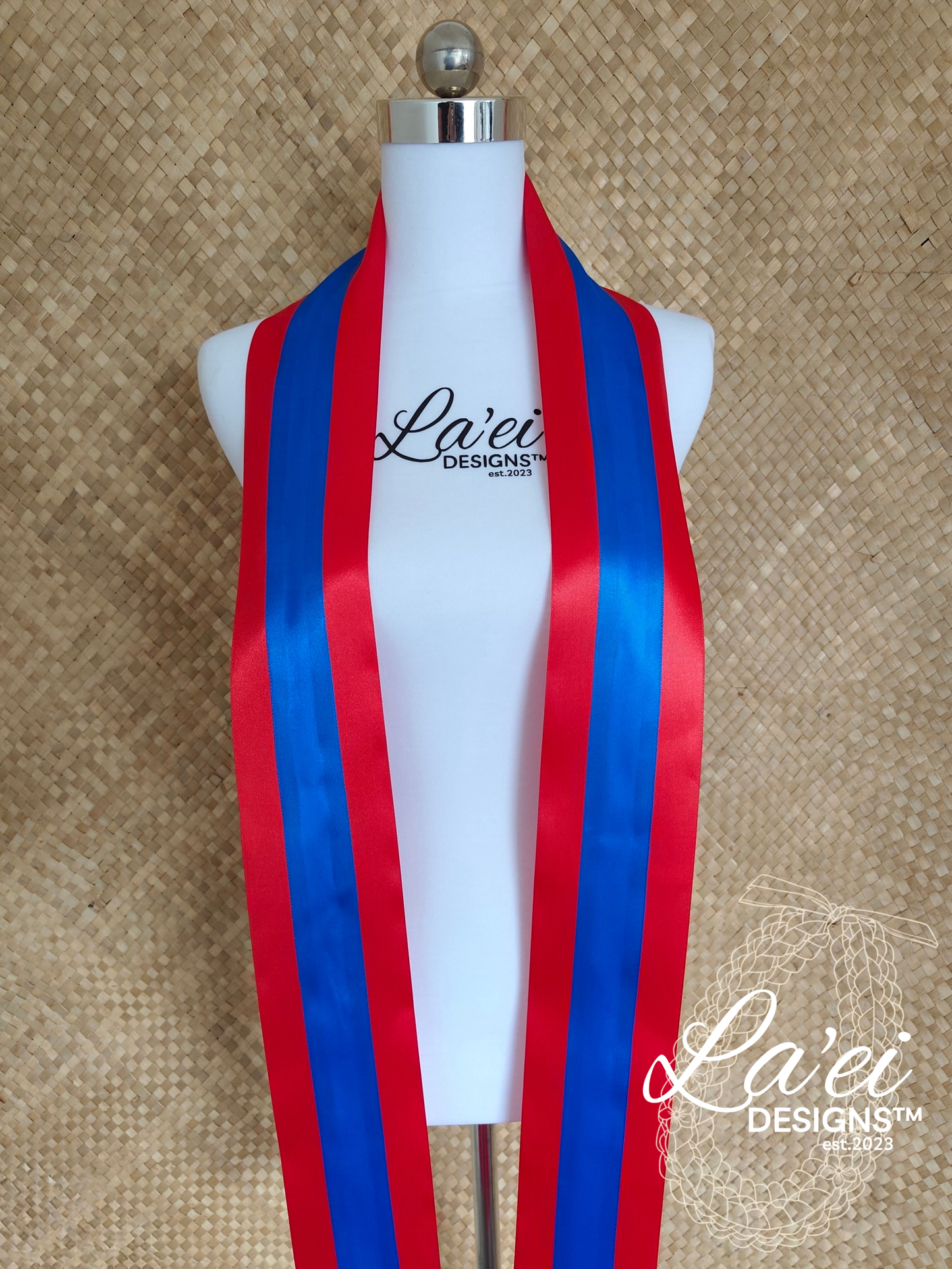 Decorated Single Braid Lei & Sash Set