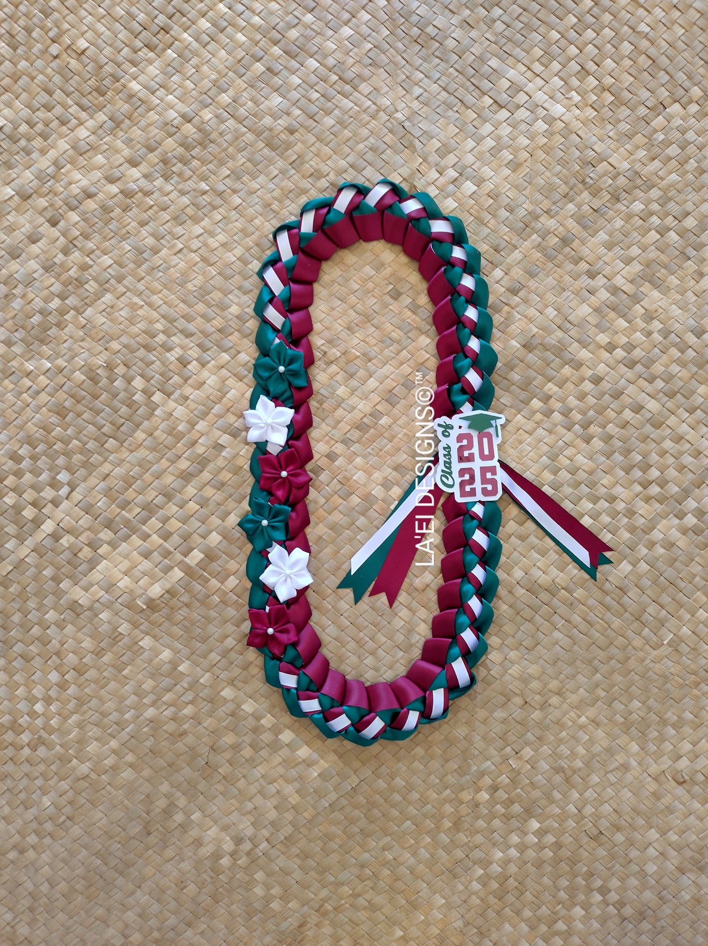 Decorated Single Braid Lei W/ Class Of Badge