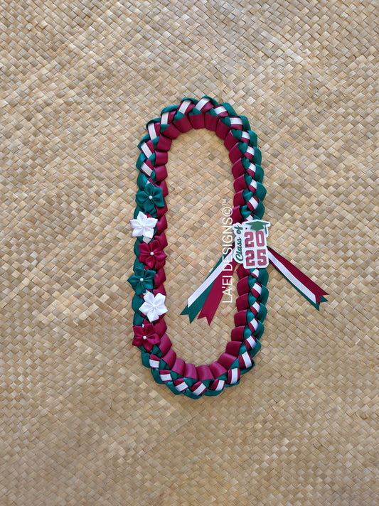 Decorated Single Braid Lei W/ Class Of Badge