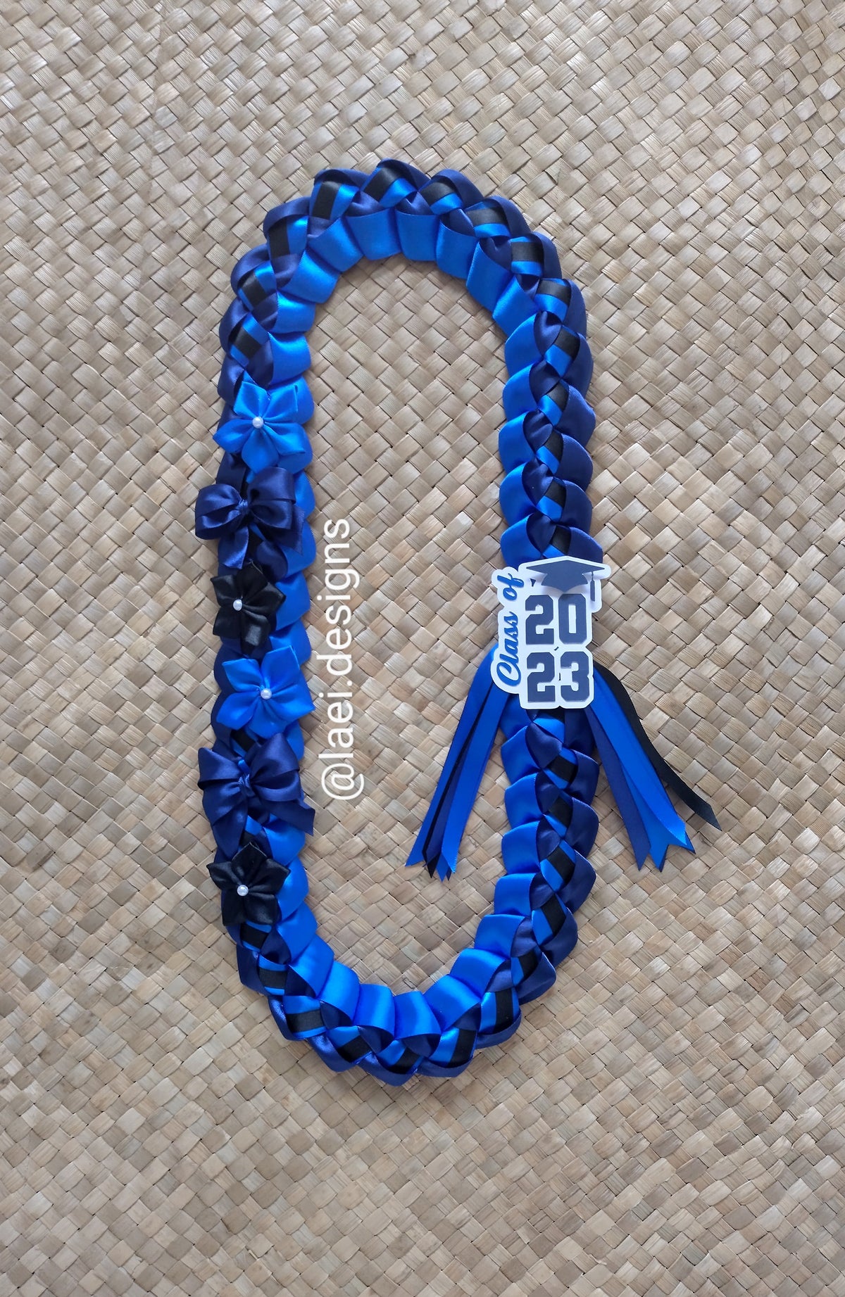 Decorated Single Braid Lei