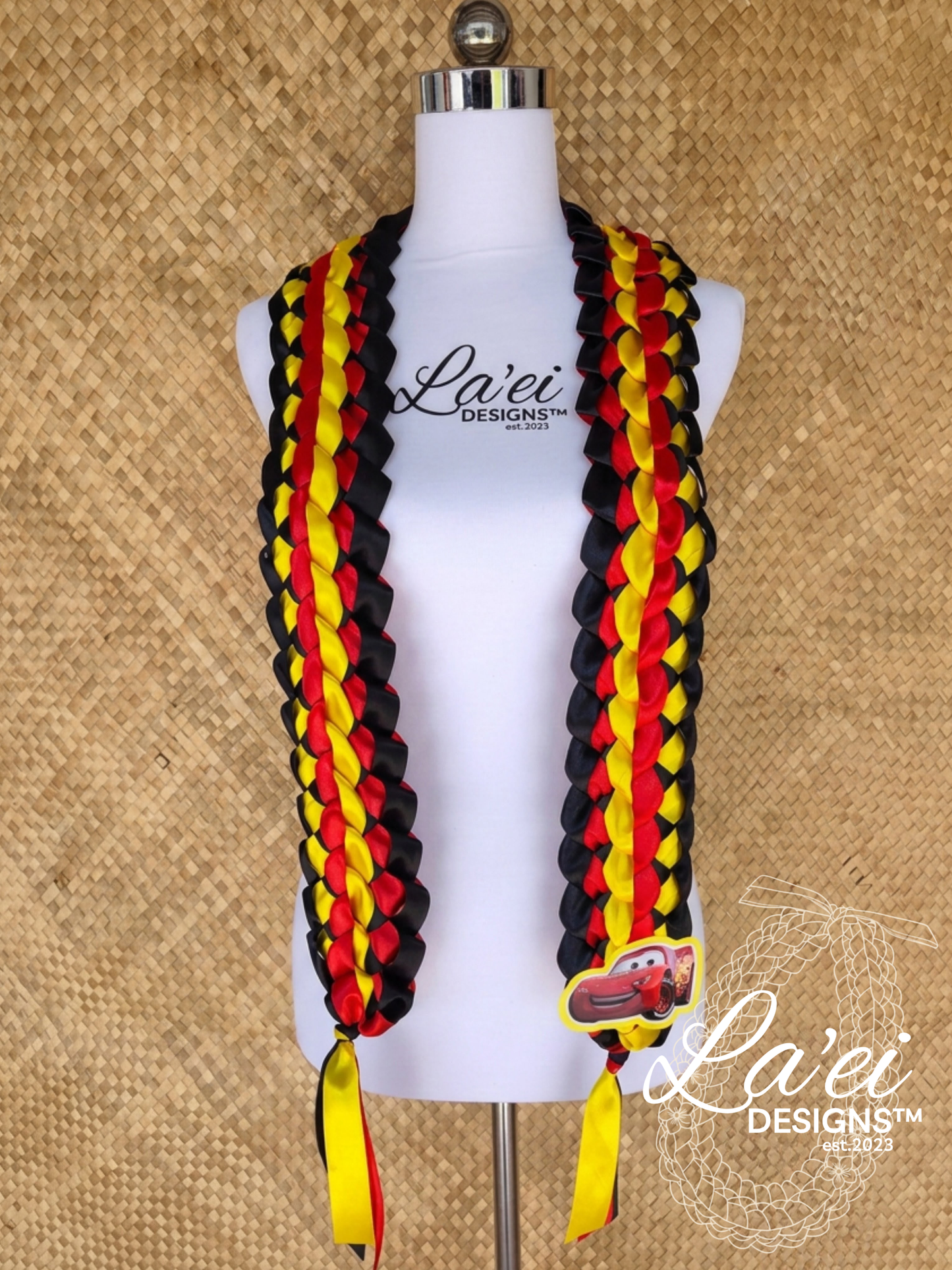 Open double lei - Lightning Mcqueen inspired