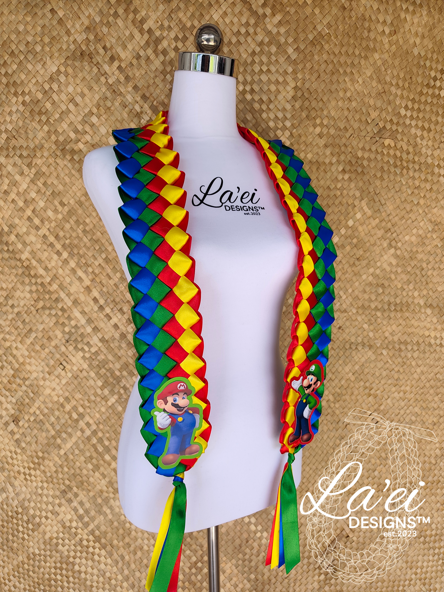Open double lei - Super Mario inspired