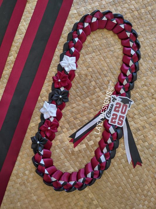 Decorated Single Braid Lei & Sash Set