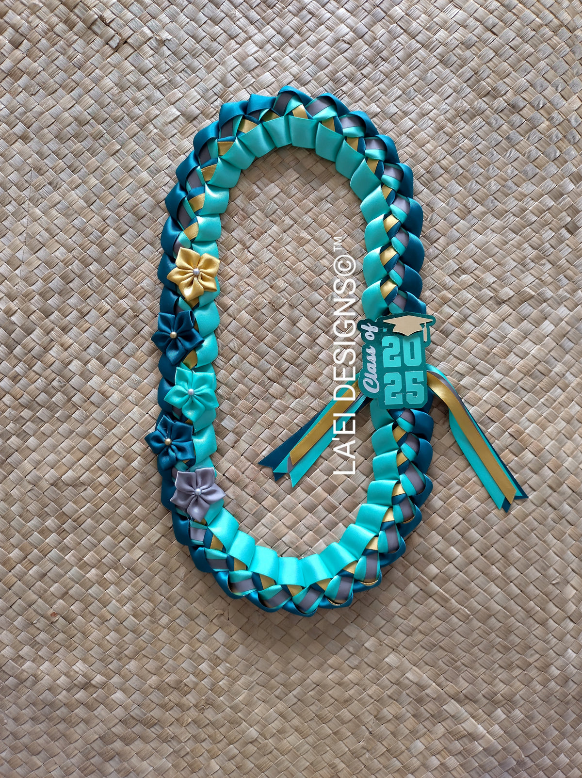 Decorated Single Braid Lei