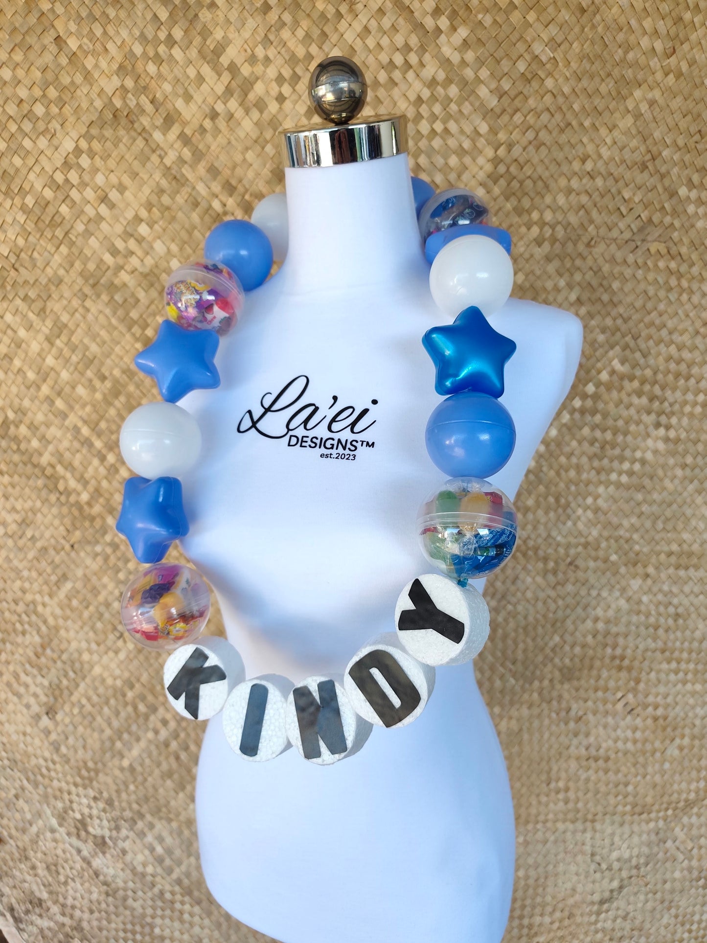 PRE-SALE: Jumbo Friendship Lolly Lei - BLUE