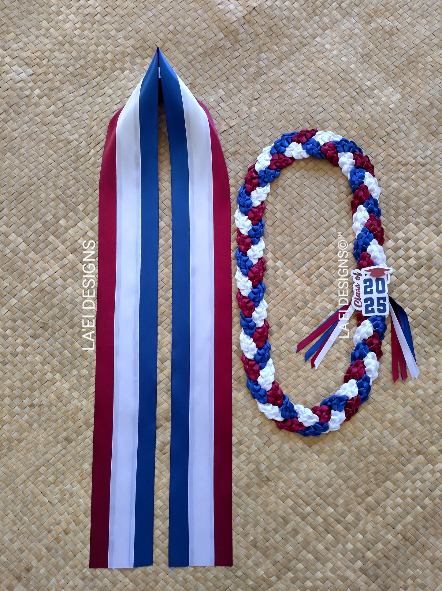 CUSTOM Basic Braided Lei & Sash Set