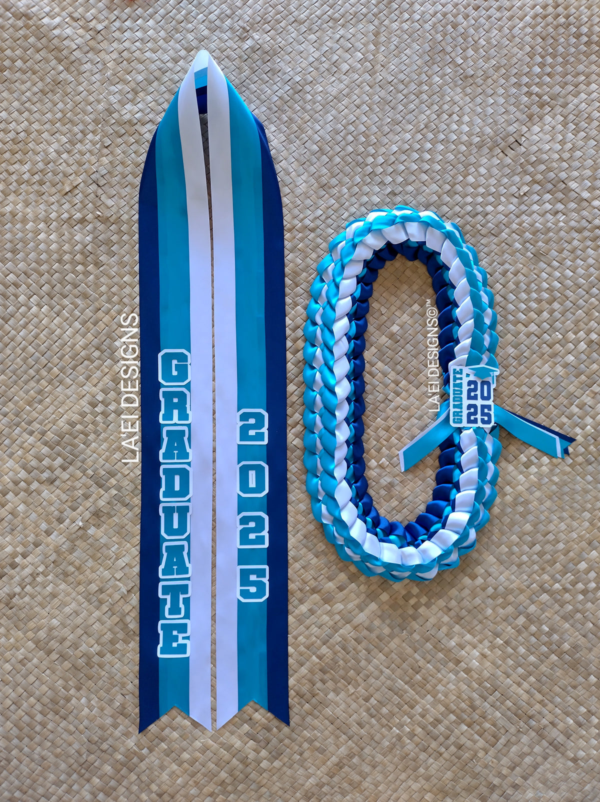 CUSTOM Basic Double Braid Lei & Sash Set