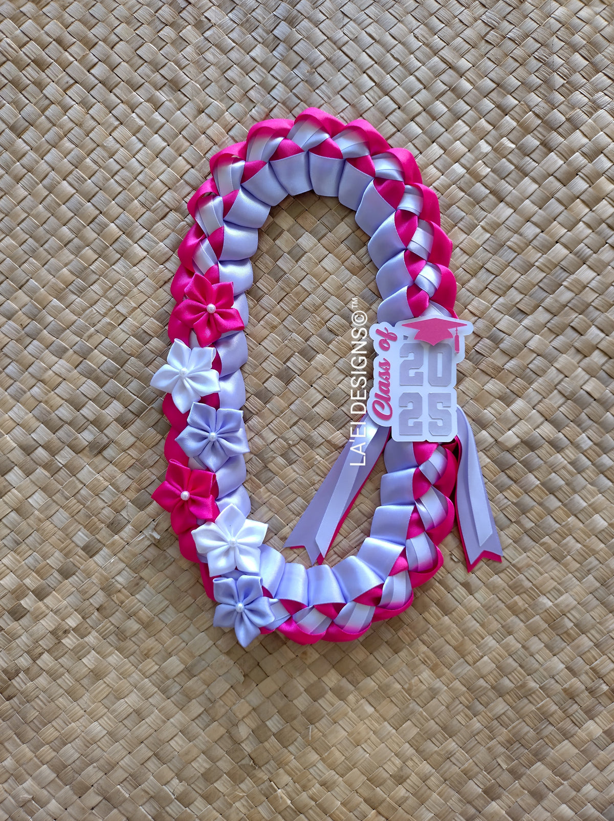 Decorated Single Braid Lei